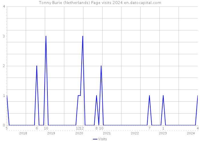 Tonny Burie (Netherlands) Page visits 2024 