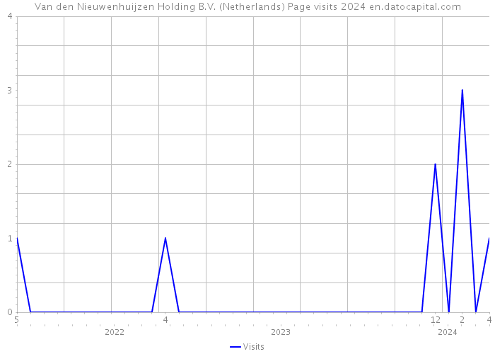 Van den Nieuwenhuijzen Holding B.V. (Netherlands) Page visits 2024 