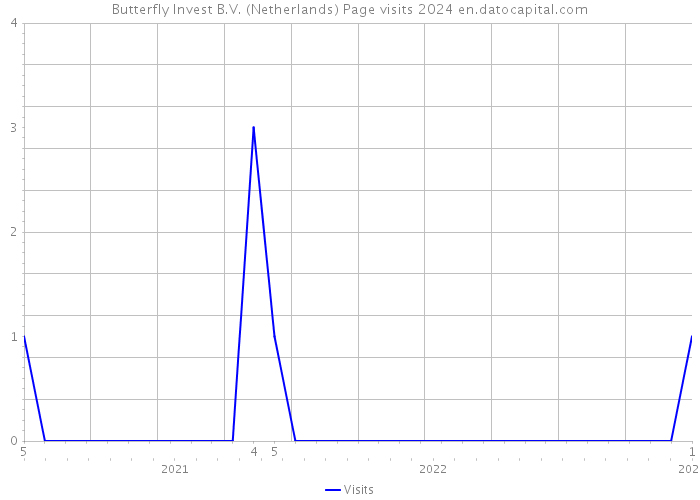 Butterfly Invest B.V. (Netherlands) Page visits 2024 