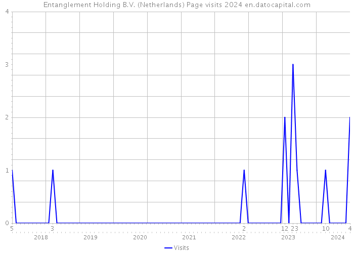 Entanglement Holding B.V. (Netherlands) Page visits 2024 