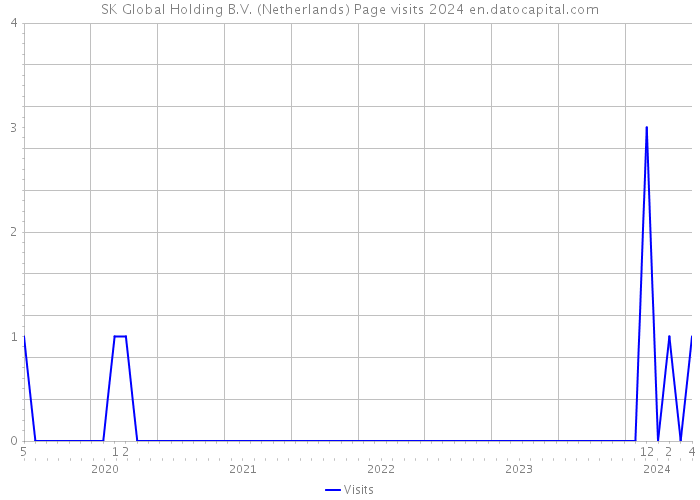 SK Global Holding B.V. (Netherlands) Page visits 2024 
