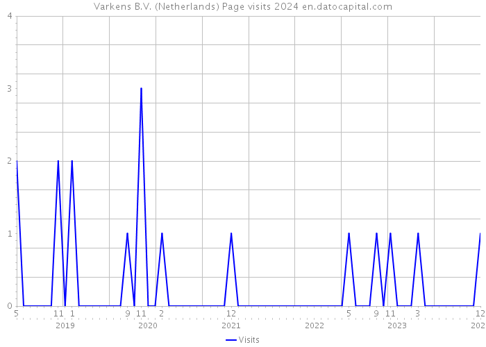 Varkens B.V. (Netherlands) Page visits 2024 