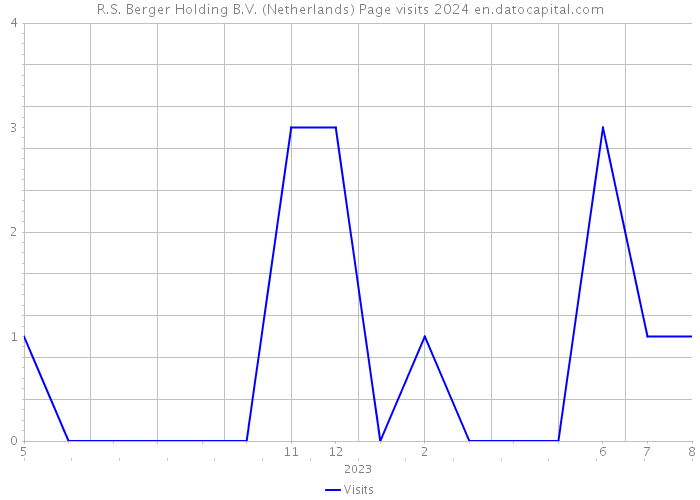 R.S. Berger Holding B.V. (Netherlands) Page visits 2024 