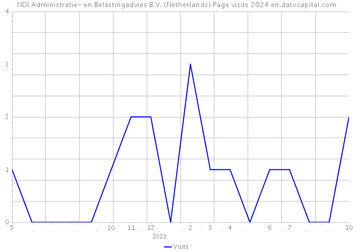NDI Administratie- en Belastingadvies B.V. (Netherlands) Page visits 2024 