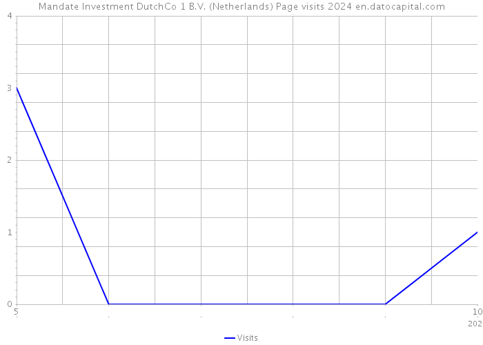 Mandate Investment DutchCo 1 B.V. (Netherlands) Page visits 2024 