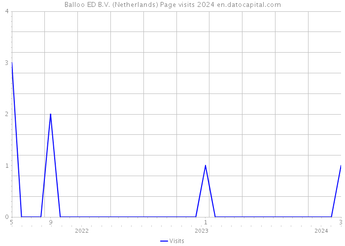 Balloo ED B.V. (Netherlands) Page visits 2024 