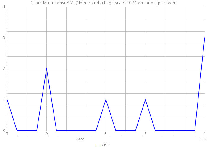 Clean Multidienst B.V. (Netherlands) Page visits 2024 