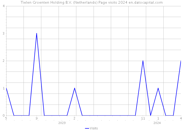 Tielen Groenten Holding B.V. (Netherlands) Page visits 2024 