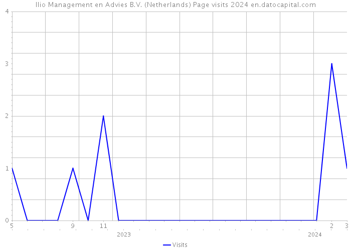 Ilio Management en Advies B.V. (Netherlands) Page visits 2024 