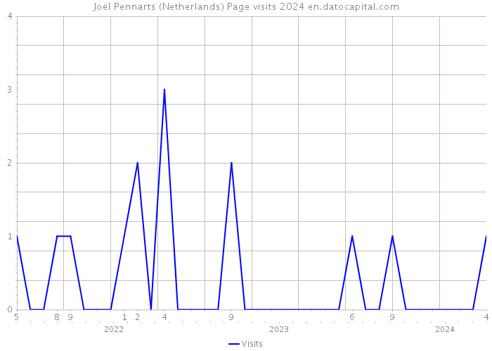 Joël Pennarts (Netherlands) Page visits 2024 