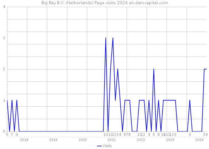 Big Bay B.V. (Netherlands) Page visits 2024 