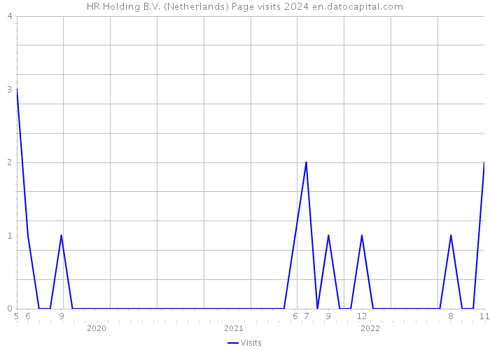 HR Holding B.V. (Netherlands) Page visits 2024 