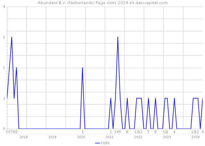 Abundant B.V. (Netherlands) Page visits 2024 