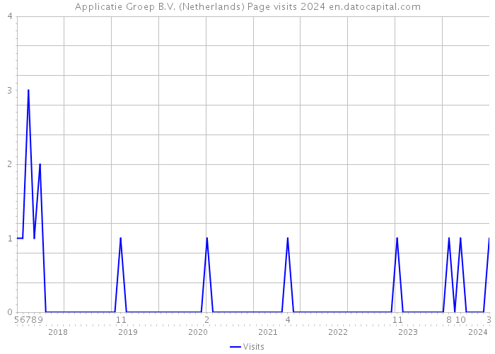 Applicatie Groep B.V. (Netherlands) Page visits 2024 