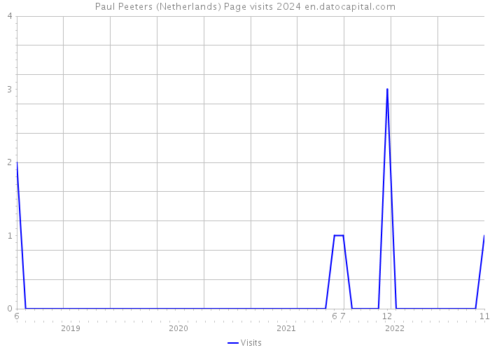 Paul Peeters (Netherlands) Page visits 2024 