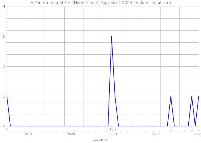 HIP International B.V. (Netherlands) Page visits 2024 