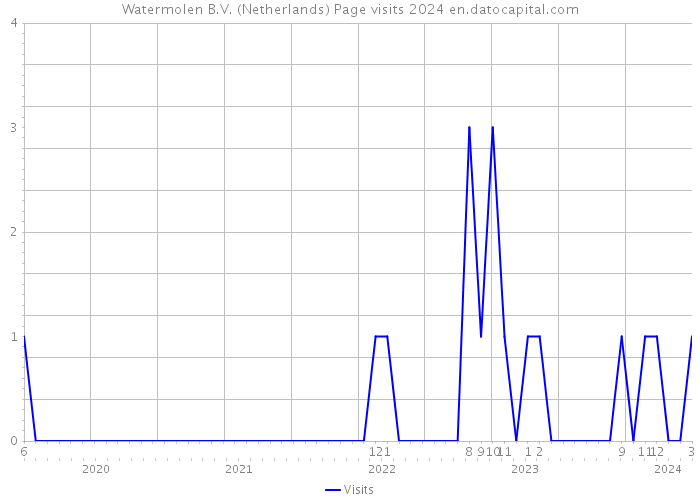 Watermolen B.V. (Netherlands) Page visits 2024 