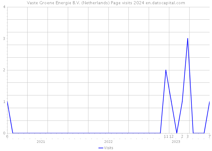 Vaste Groene Energie B.V. (Netherlands) Page visits 2024 