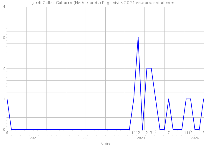 Jordi Galles Gabarro (Netherlands) Page visits 2024 