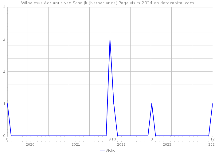 Wilhelmus Adrianus van Schaijk (Netherlands) Page visits 2024 