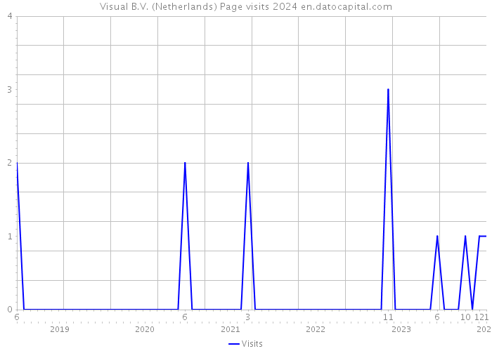 Visual B.V. (Netherlands) Page visits 2024 