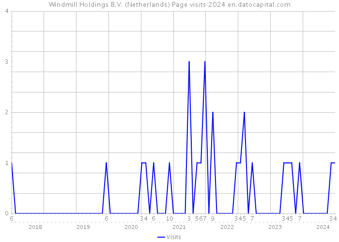 Windmill Holdings B.V. (Netherlands) Page visits 2024 
