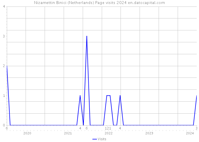 Nizamettin Binici (Netherlands) Page visits 2024 