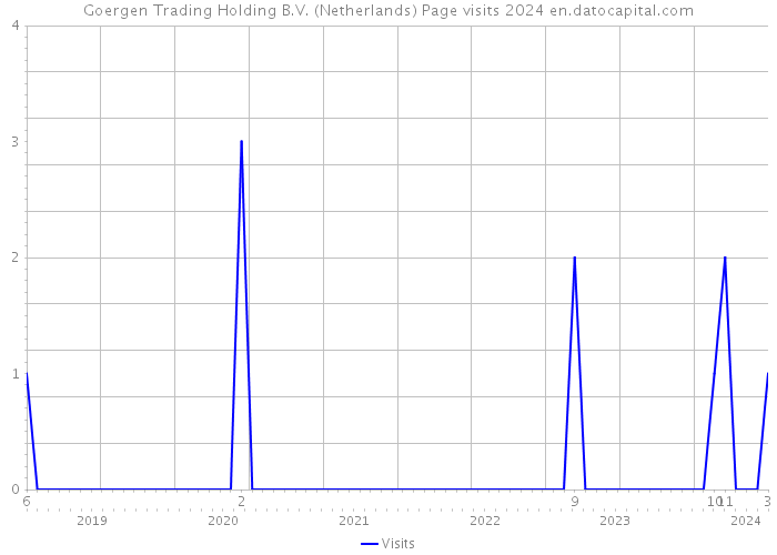 Goergen Trading Holding B.V. (Netherlands) Page visits 2024 