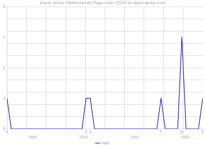 Jesper Jobse (Netherlands) Page visits 2024 