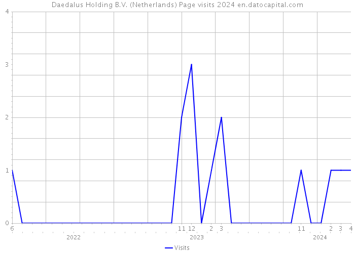 Daedalus Holding B.V. (Netherlands) Page visits 2024 