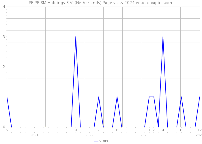 PF PRISM Holdings B.V. (Netherlands) Page visits 2024 