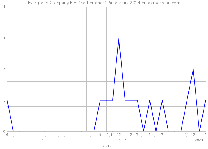 Evergreen Company B.V. (Netherlands) Page visits 2024 