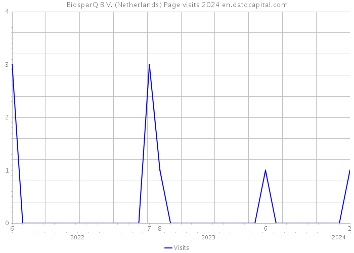 BiosparQ B.V. (Netherlands) Page visits 2024 