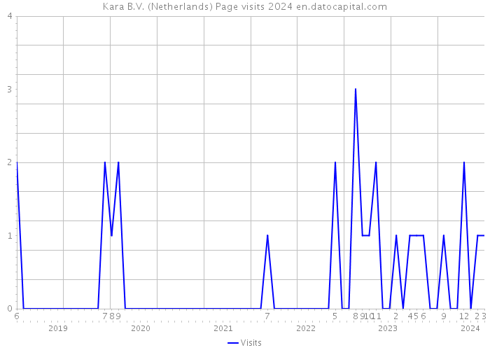 Kara B.V. (Netherlands) Page visits 2024 