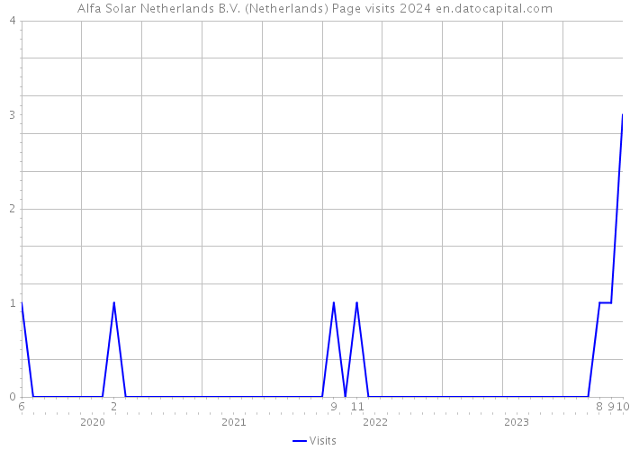 Alfa Solar Netherlands B.V. (Netherlands) Page visits 2024 