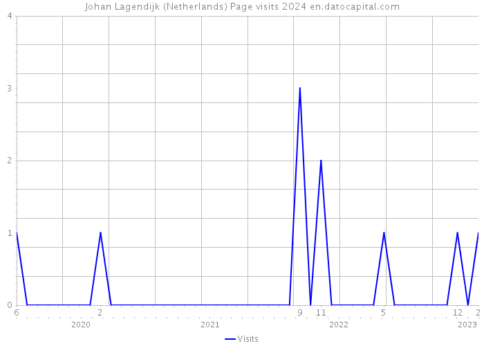 Johan Lagendijk (Netherlands) Page visits 2024 