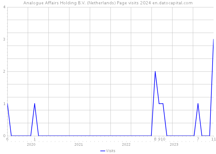 Analogue Affairs Holding B.V. (Netherlands) Page visits 2024 