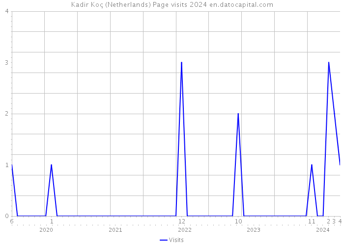 Kadir Koç (Netherlands) Page visits 2024 