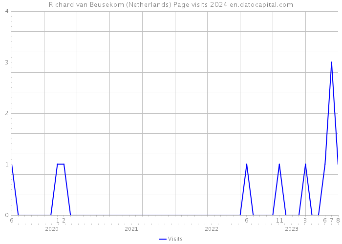 Richard van Beusekom (Netherlands) Page visits 2024 