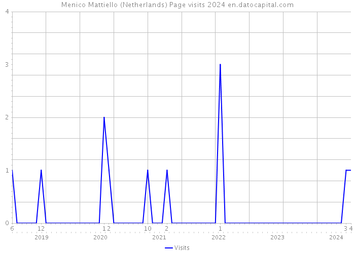 Menico Mattiello (Netherlands) Page visits 2024 