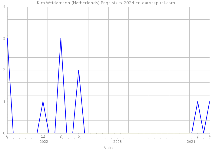 Kim Weidemann (Netherlands) Page visits 2024 