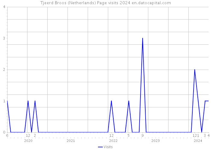 Tjeerd Broos (Netherlands) Page visits 2024 