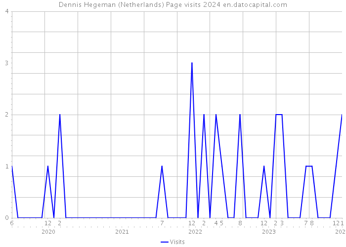 Dennis Hegeman (Netherlands) Page visits 2024 