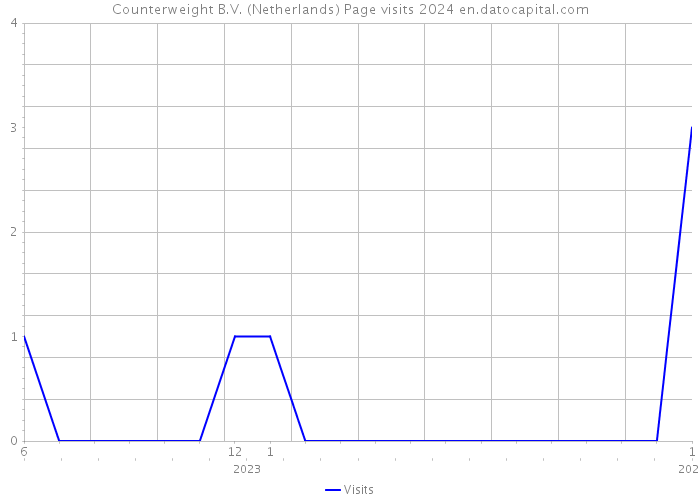 Counterweight B.V. (Netherlands) Page visits 2024 