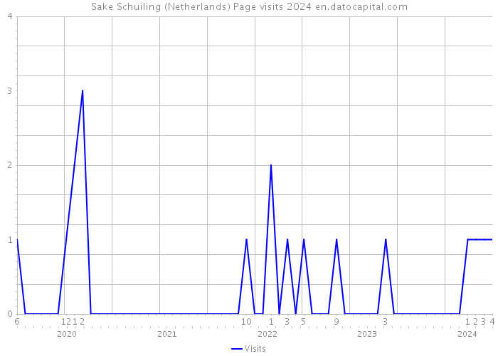 Sake Schuiling (Netherlands) Page visits 2024 