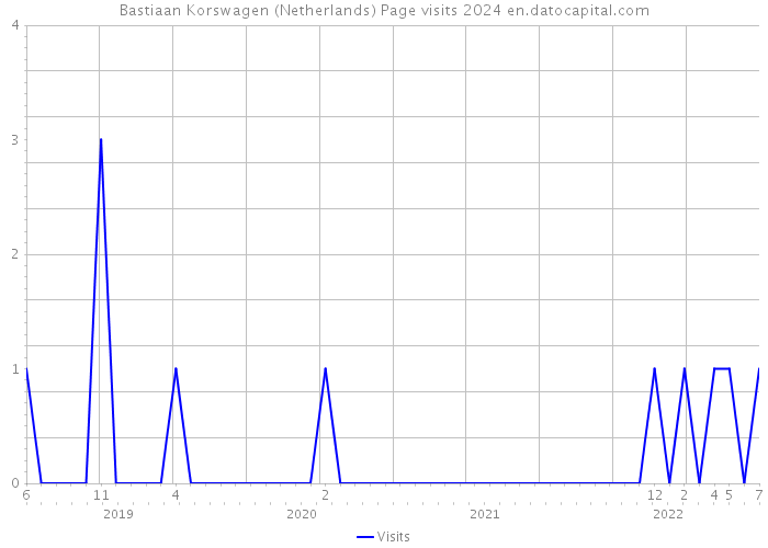 Bastiaan Korswagen (Netherlands) Page visits 2024 