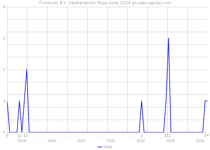 Fortitudo B.V. (Netherlands) Page visits 2024 