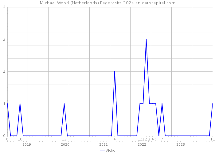 Michael Wood (Netherlands) Page visits 2024 
