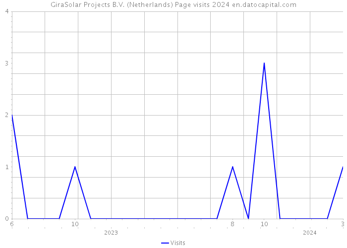 GiraSolar Projects B.V. (Netherlands) Page visits 2024 