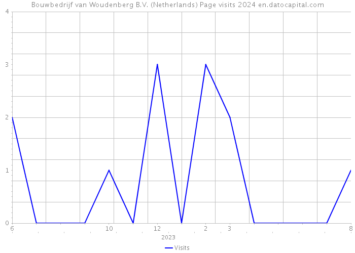Bouwbedrijf van Woudenberg B.V. (Netherlands) Page visits 2024 